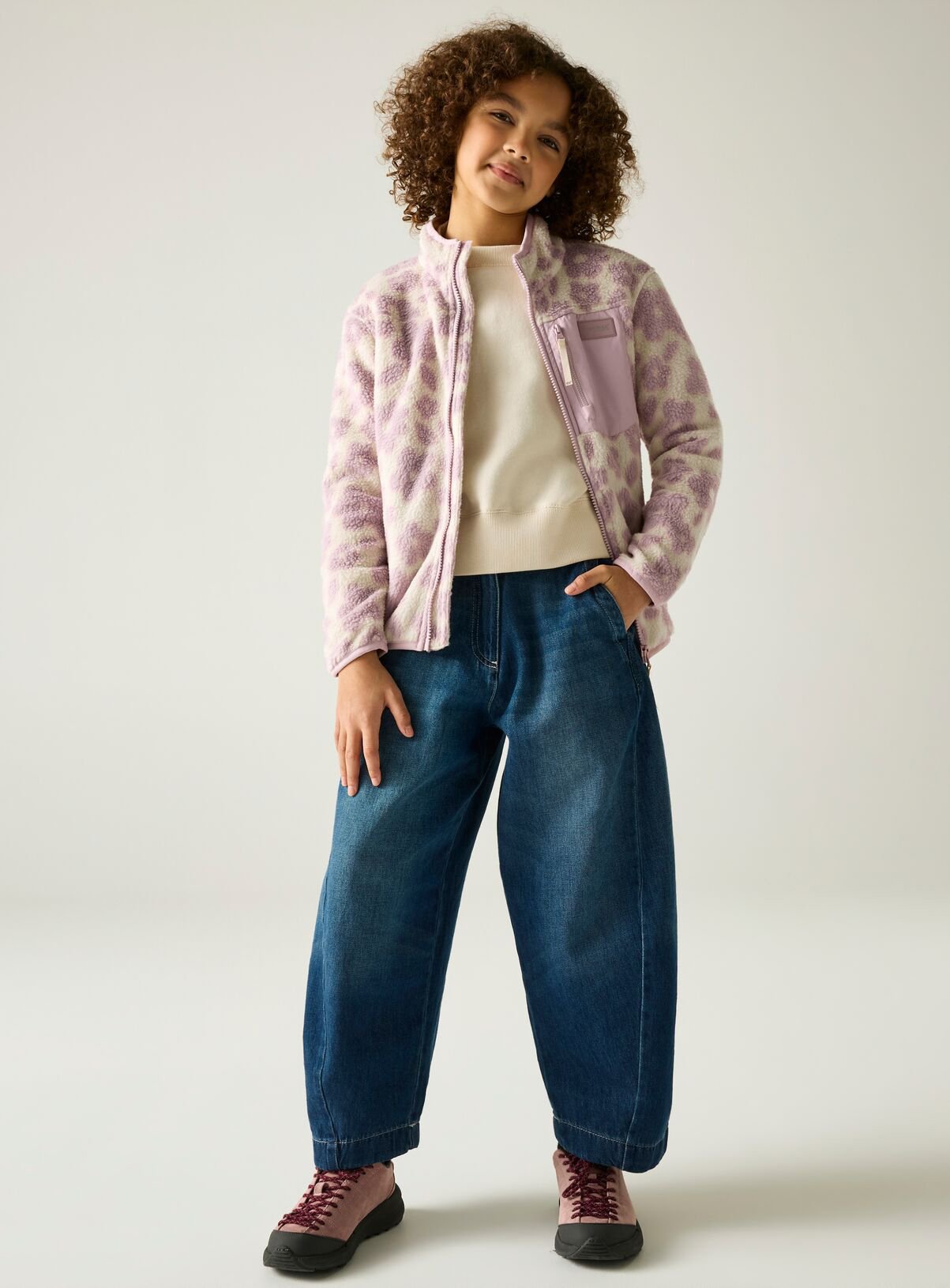 REGATTA Junior Frankie Warm Fleece Flowers 3-4 Years - Image 4 thumbnail